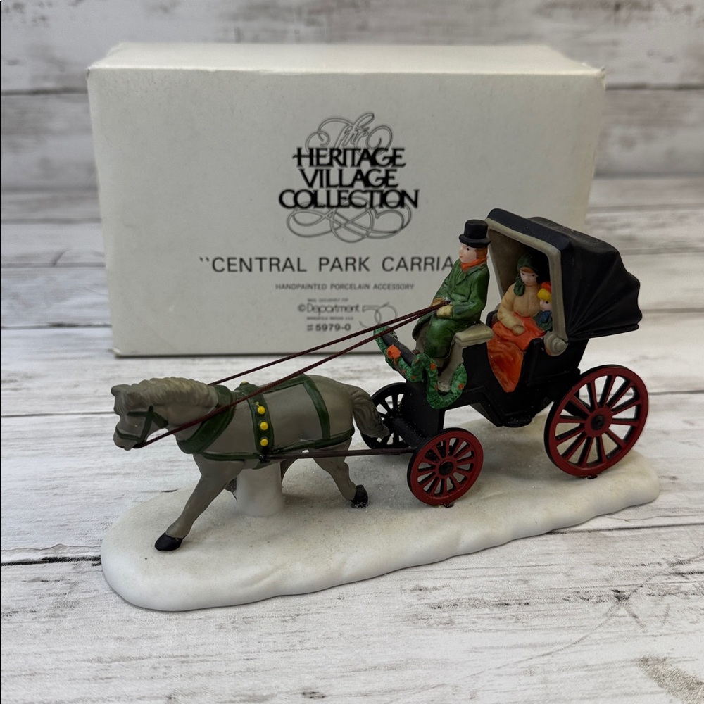 Department 56 “Central Park Carriage” Christmas Village Horse accessory